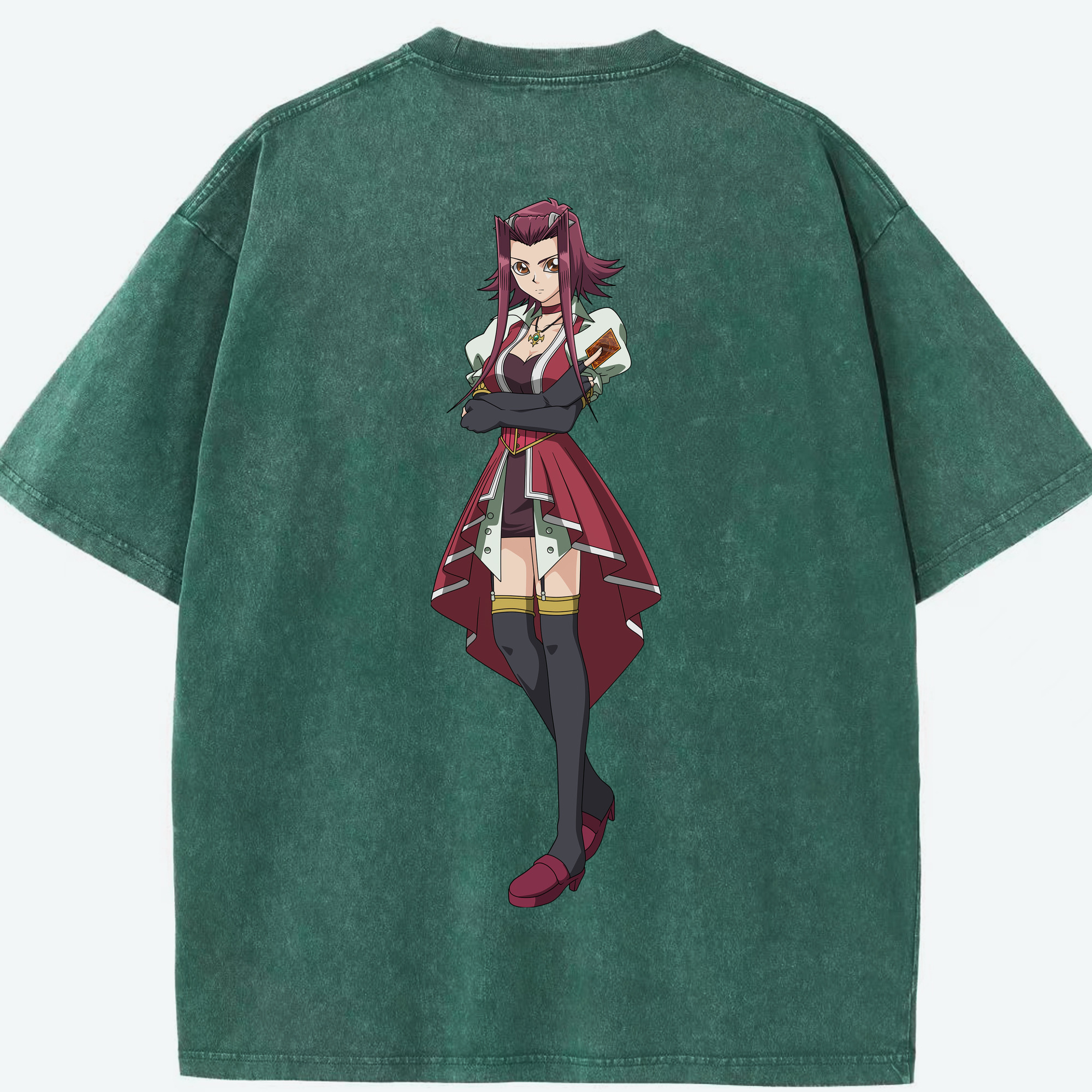 （画像用） 遊☆戯☆王 Yu-Gi-Oh! 綿100% ヴィンテージ風 半袖Tシャツ（背面プリント）